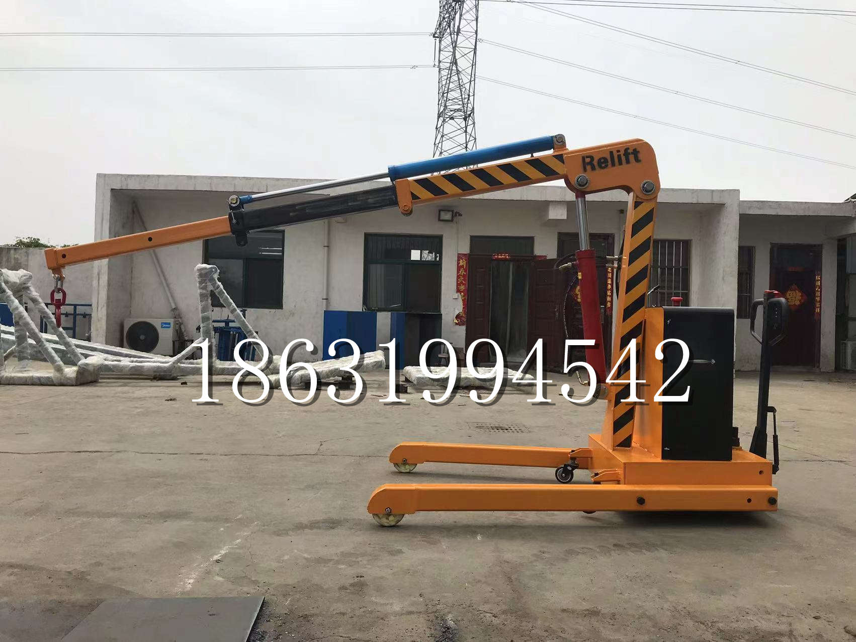 镇赉县久征定做3吨三轮随车吊 农用园林绿化移树吊 平板工程用小吊机